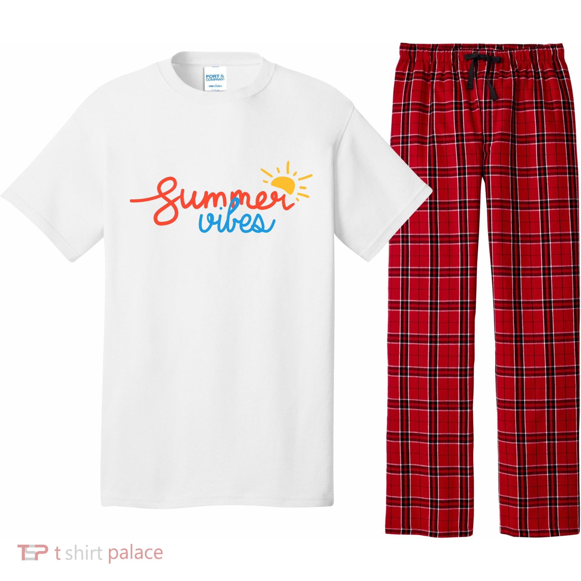 Summer Vibes Vacation Fun Pajama Set