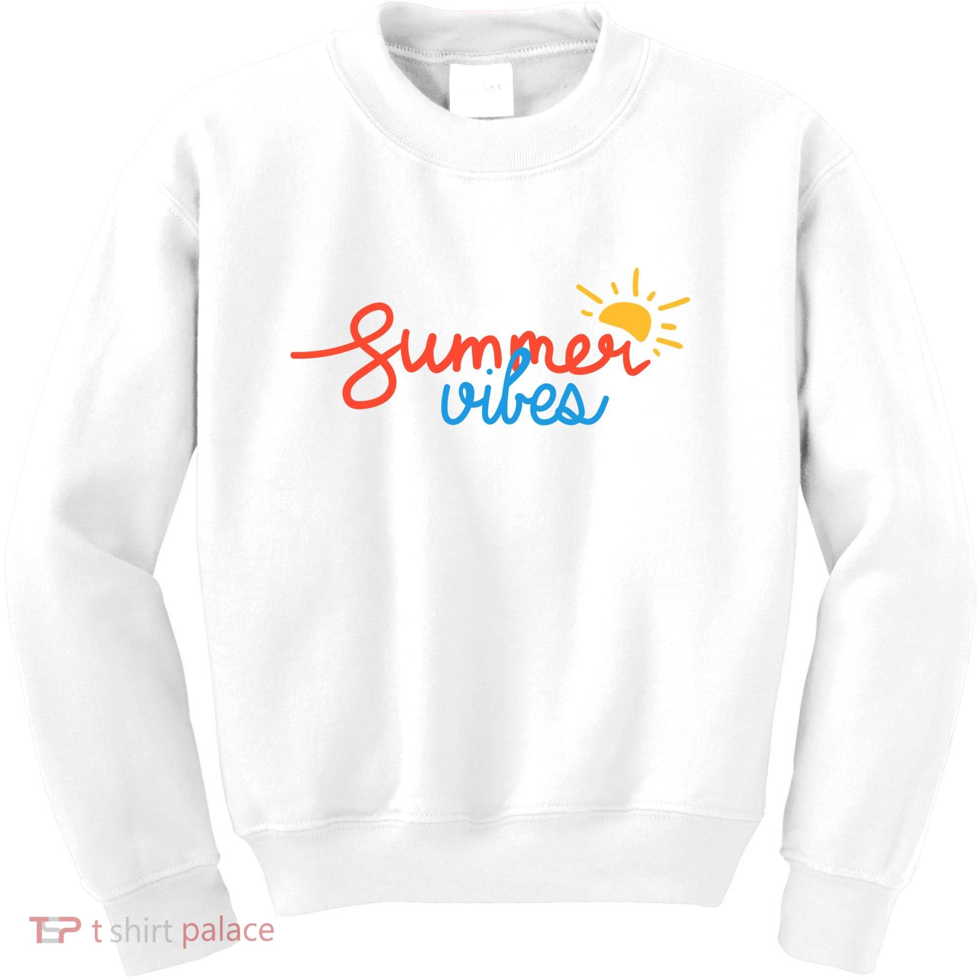 Summer Vibes Vacation Fun Kids Sweatshirt