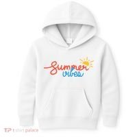 Summer Vibes Vacation Fun Kids Hoodie thumb 0