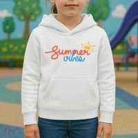 Summer Vibes Vacation Fun Kids Hoodie thumb 3