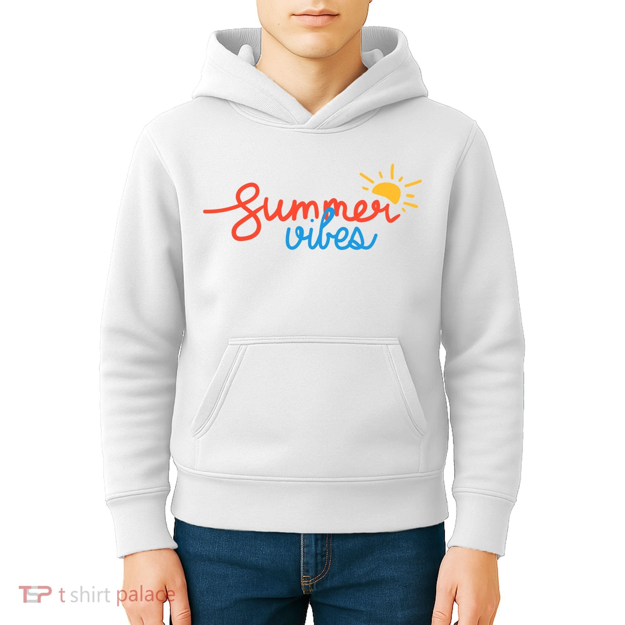 Summer Vibes Vacation Fun Kids Hoodie