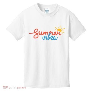 Summer Vibes Vacation Fun Kids T-Shirt