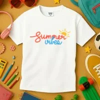 Summer Vibes Vacation Fun Kids T-Shirt thumb 3