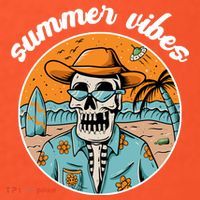 Summer Vibes Vintage Retro Skeleton T-Shirt thumb 7