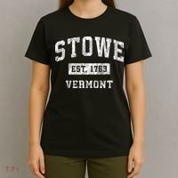 Stowe Vermont Vt Vintage Established Sports T-Shirt thumb 4