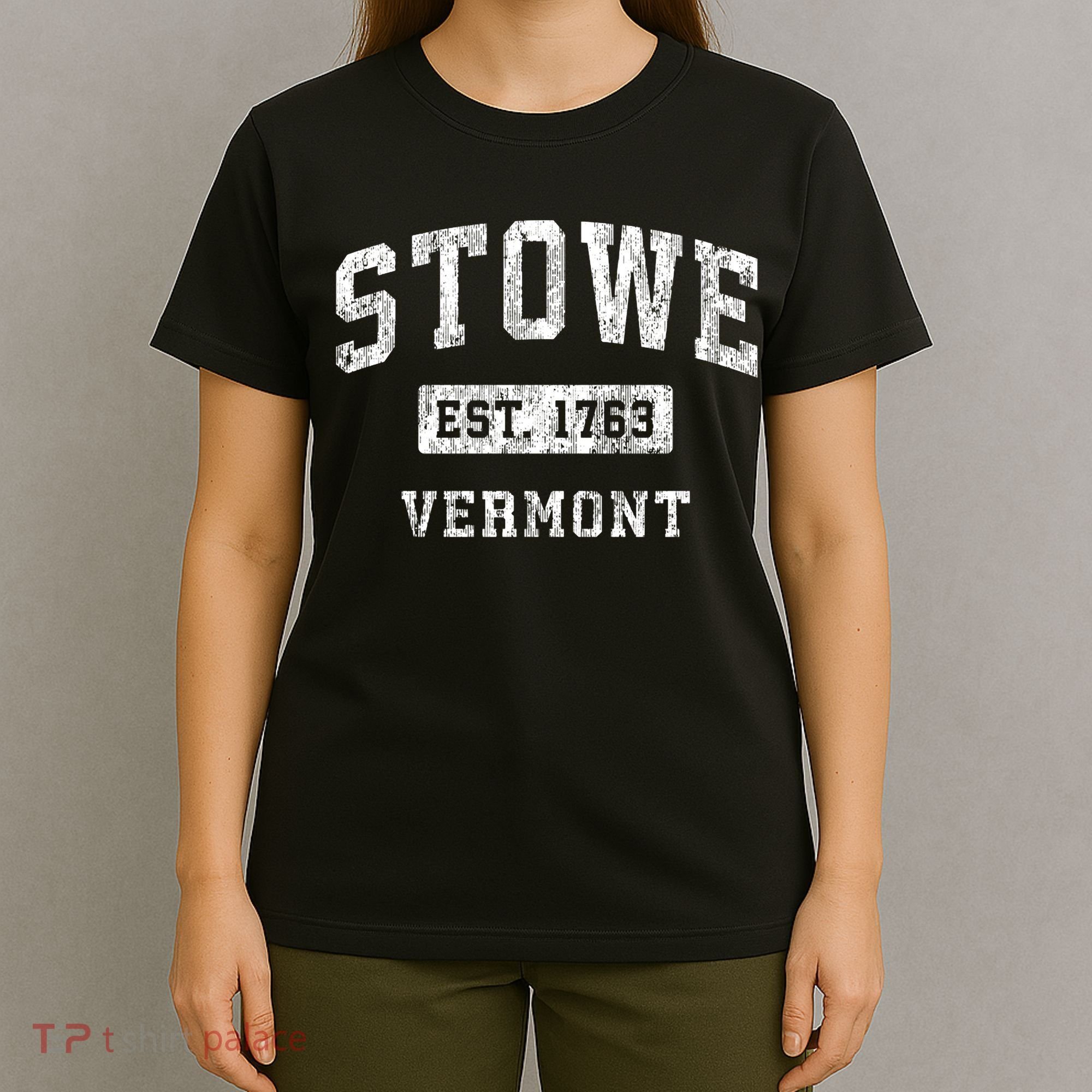 Stowe Vermont Vt Vintage Established Sports T-Shirt