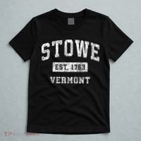 Stowe Vermont Vt Vintage Established Sports T-Shirt thumb 5
