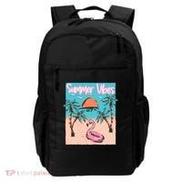 Summer Vibes Vacay Beach Flamingo Vacation Gift Backpack thumb 0