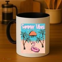 Summer Vibes Vacay Beach Flamingo Vacation Gift Coffee Mug thumb 4