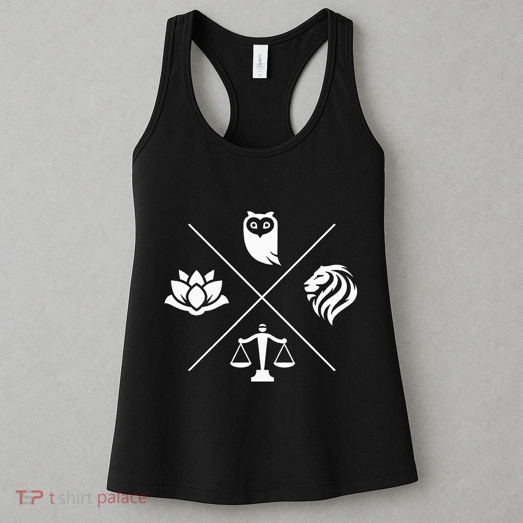 Stoic Virtues Wisdom Temperance Justice Courage Stoicism Stoic Virtues Wisdom Women's Tank Top