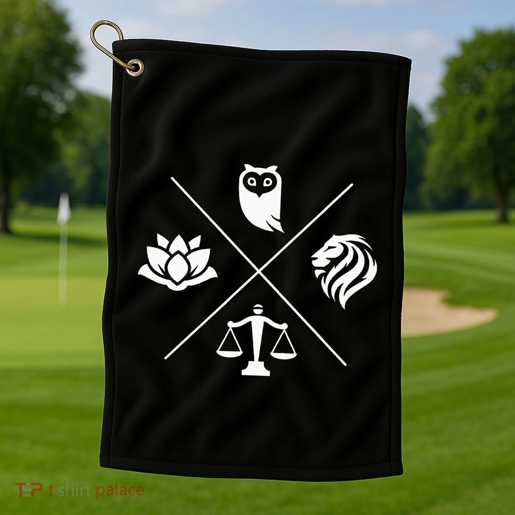 Stoic Virtues Wisdom Temperance Justice Courage Stoicism Stoic Virtues Wisdom Golf Towel