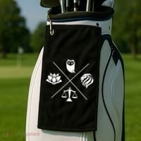 Stoic Virtues Wisdom Temperance Justice Courage Stoicism Stoic Virtues Wisdom Golf Towel thumb 2