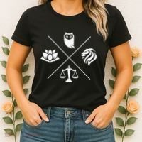 Stoic Virtues Wisdom Temperance Justice Courage Stoicism Stoic Virtues Wisdom Women's T-Shirt thumb 2