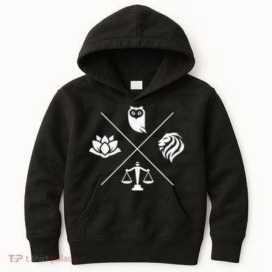 Stoic Virtues Wisdom Temperance Justice Courage Stoicism Stoic Virtues Wisdom Kids Hoodie