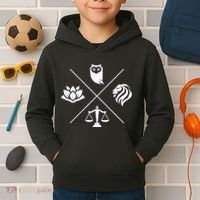 Stoic Virtues Wisdom Temperance Justice Courage Stoicism Stoic Virtues Wisdom Kids Hoodie thumb 2