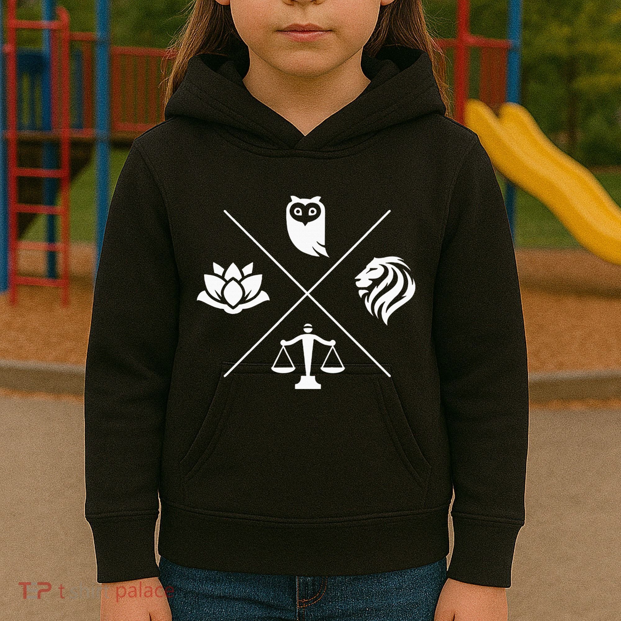 Stoic Virtues Wisdom Temperance Justice Courage Stoicism Stoic Virtues Wisdom Kids Hoodie