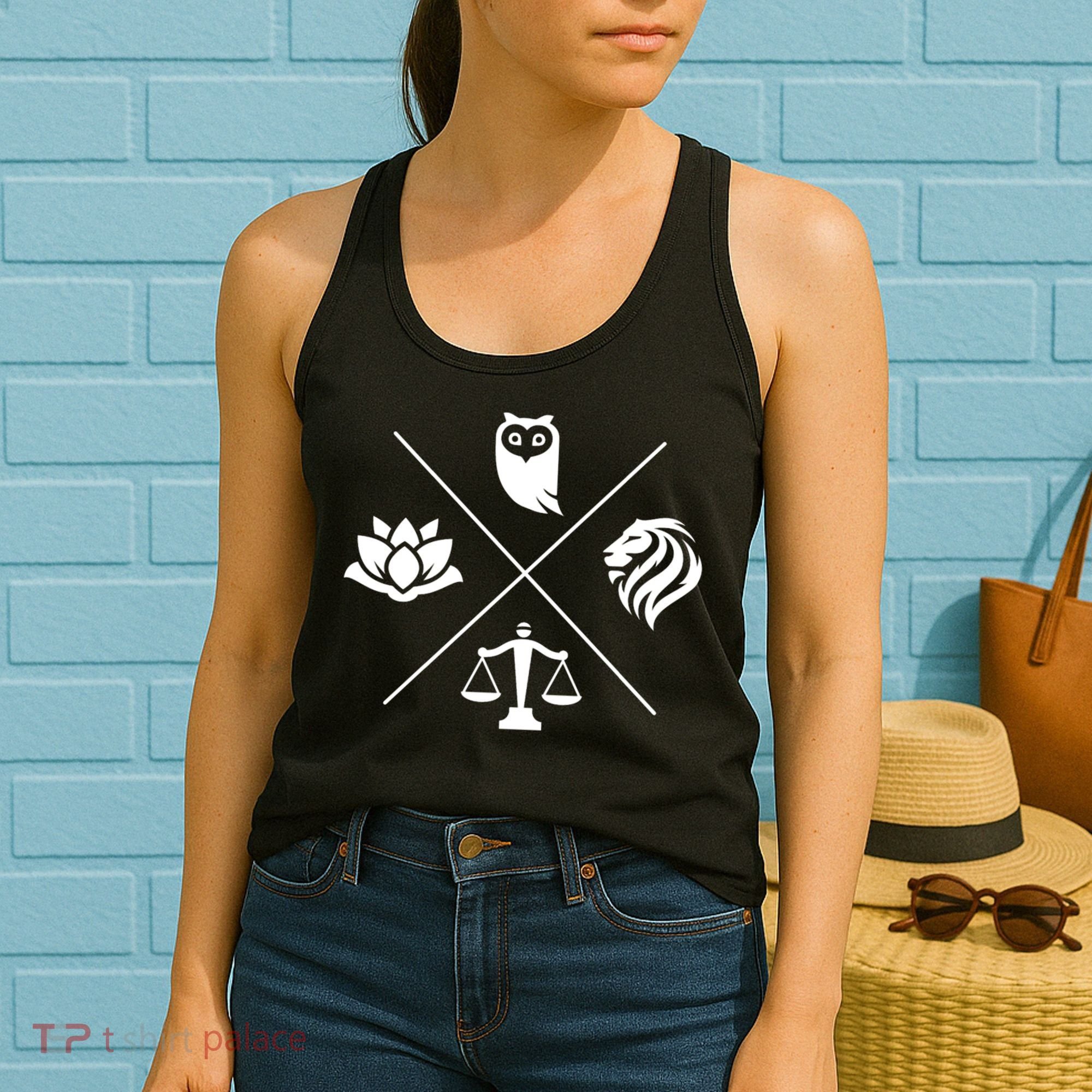 Stoic Virtues Wisdom Temperance Justice Courage Stoicism Women's Tank Top