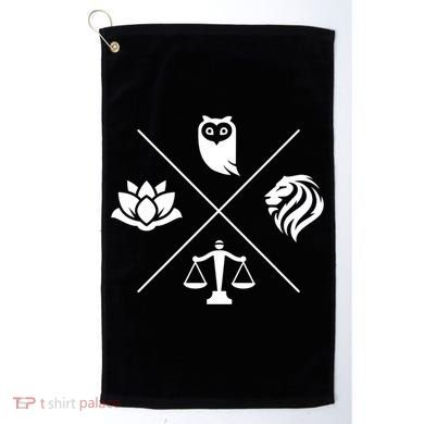 Stoic Virtues Wisdom Temperance Justice Courage Stoicism Golf Towel