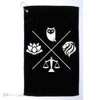 Stoic Virtues Wisdom Temperance Justice Courage Stoicism Golf Towel thumb 0