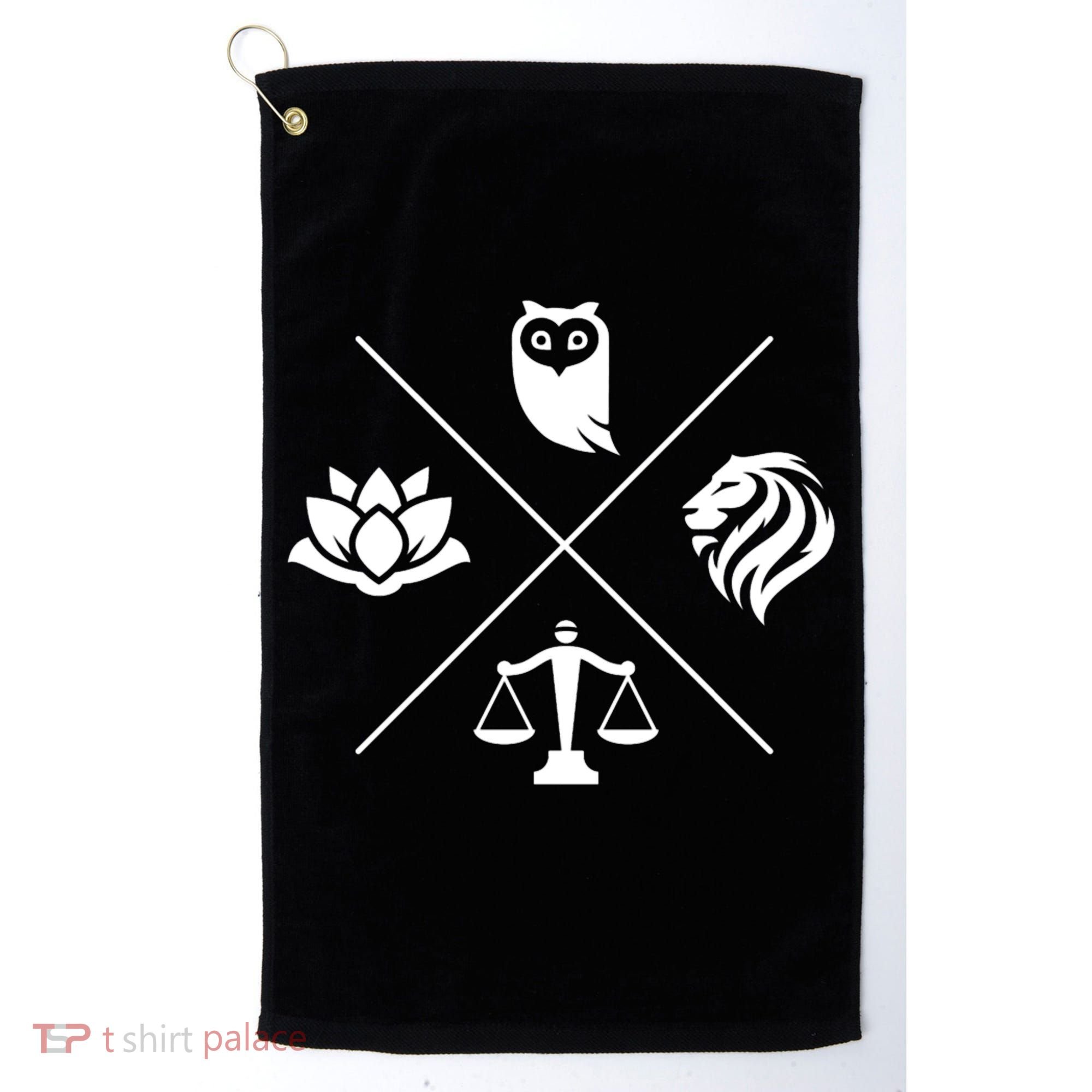 Stoic Virtues Wisdom Temperance Justice Courage Stoicism Golf Towel