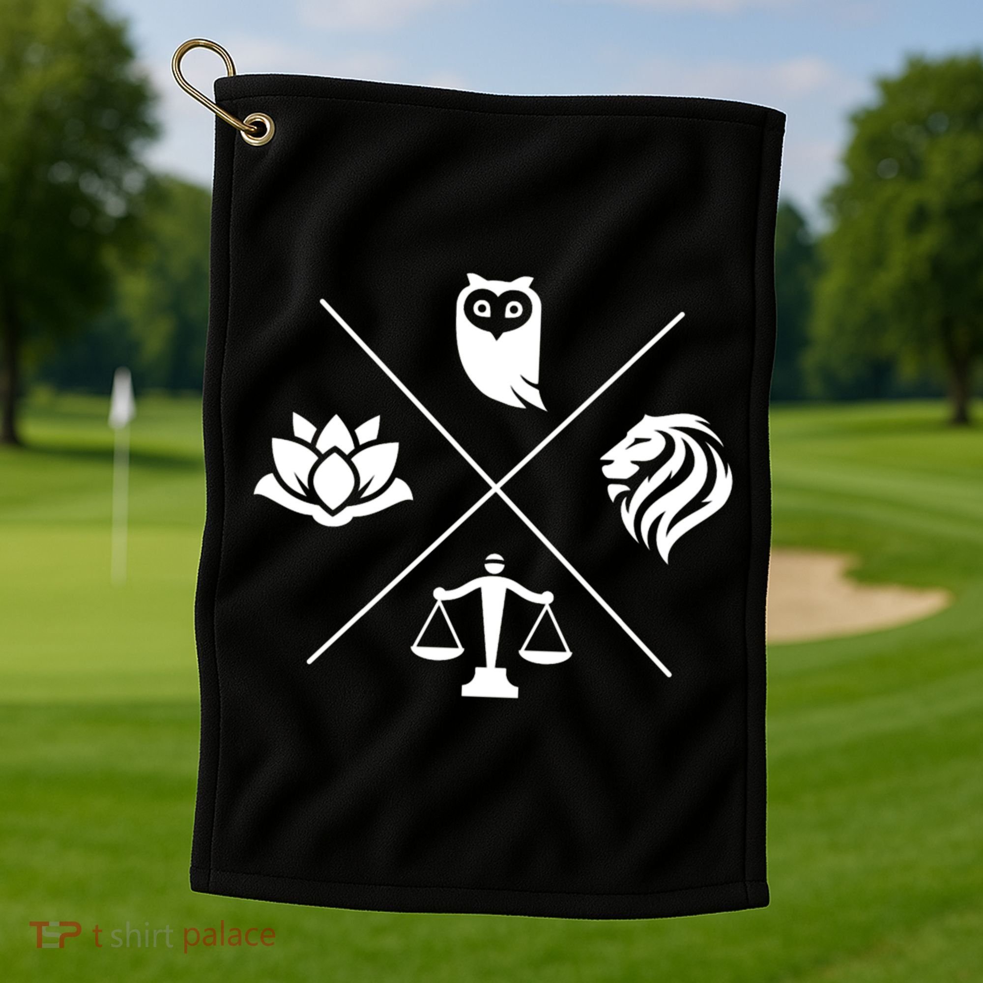 Stoic Virtues Wisdom Temperance Justice Courage Stoicism Golf Towel