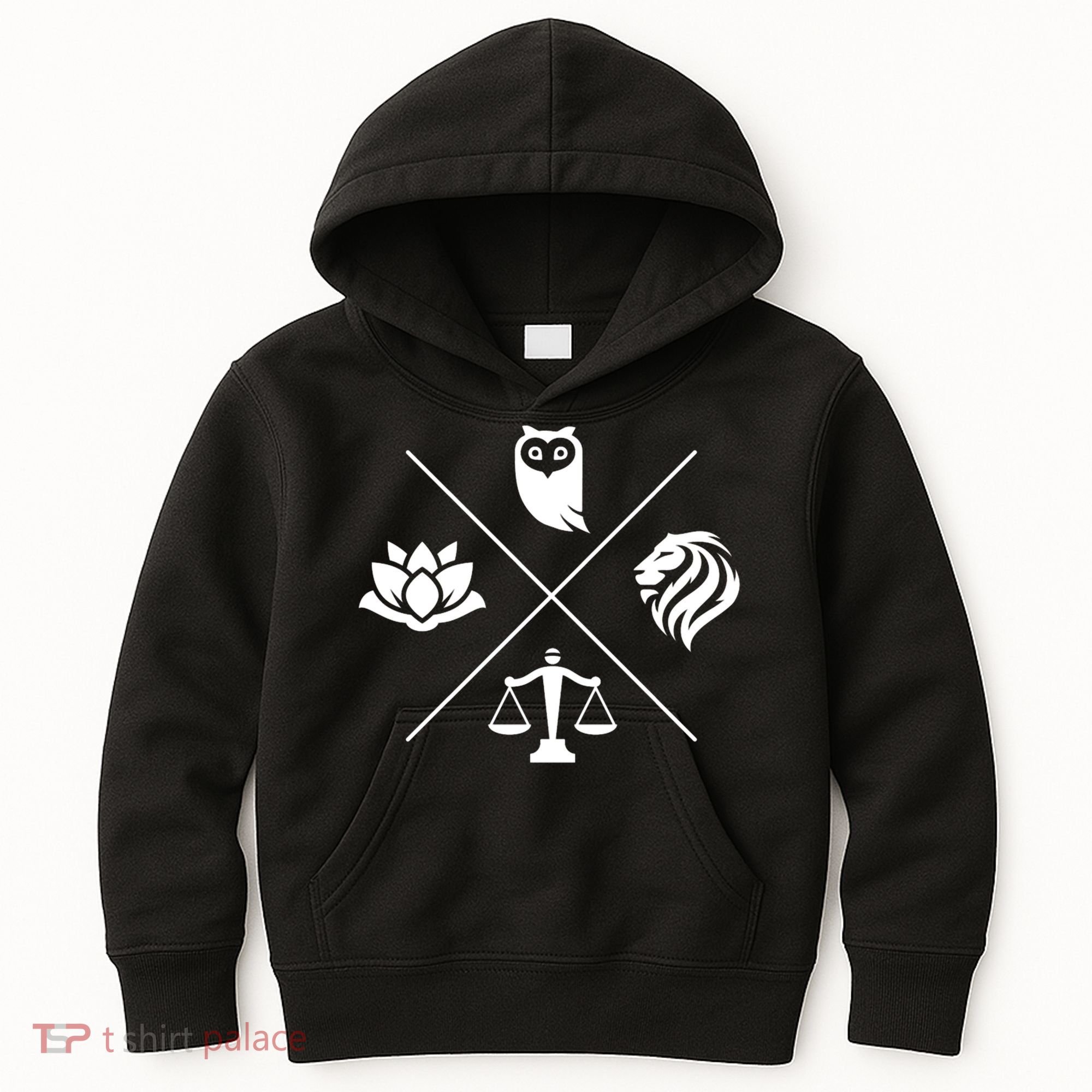 Stoic Virtues Wisdom Temperance Justice Courage Stoicism Kids Hoodie