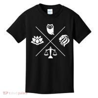 Stoic Virtues Wisdom Temperance Justice Courage Stoicism Kids T-Shirt thumb 0
