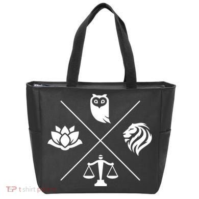 Stoic Virtues Wisdom Temperance Justice Courage Stoicism Tote Bag