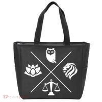 Stoic Virtues Wisdom Temperance Justice Courage Stoicism Tote Bag thumb 0