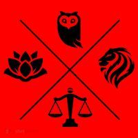 Stoic Virtues Wisdom Temperance Justice Courage Stoicism Santa Hat thumb 1