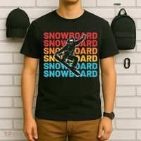 Snowboard Vintage Winter Sports Alpine Skiing Snowboarder T-Shirt thumb 6