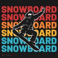 Snowboard Vintage Winter Sports Alpine Skiing Snowboarder T-Shirt thumb 7