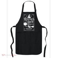 Salem Witch 1692 Witches Brew Drink Funny Witchy Halloween Apron thumb 0