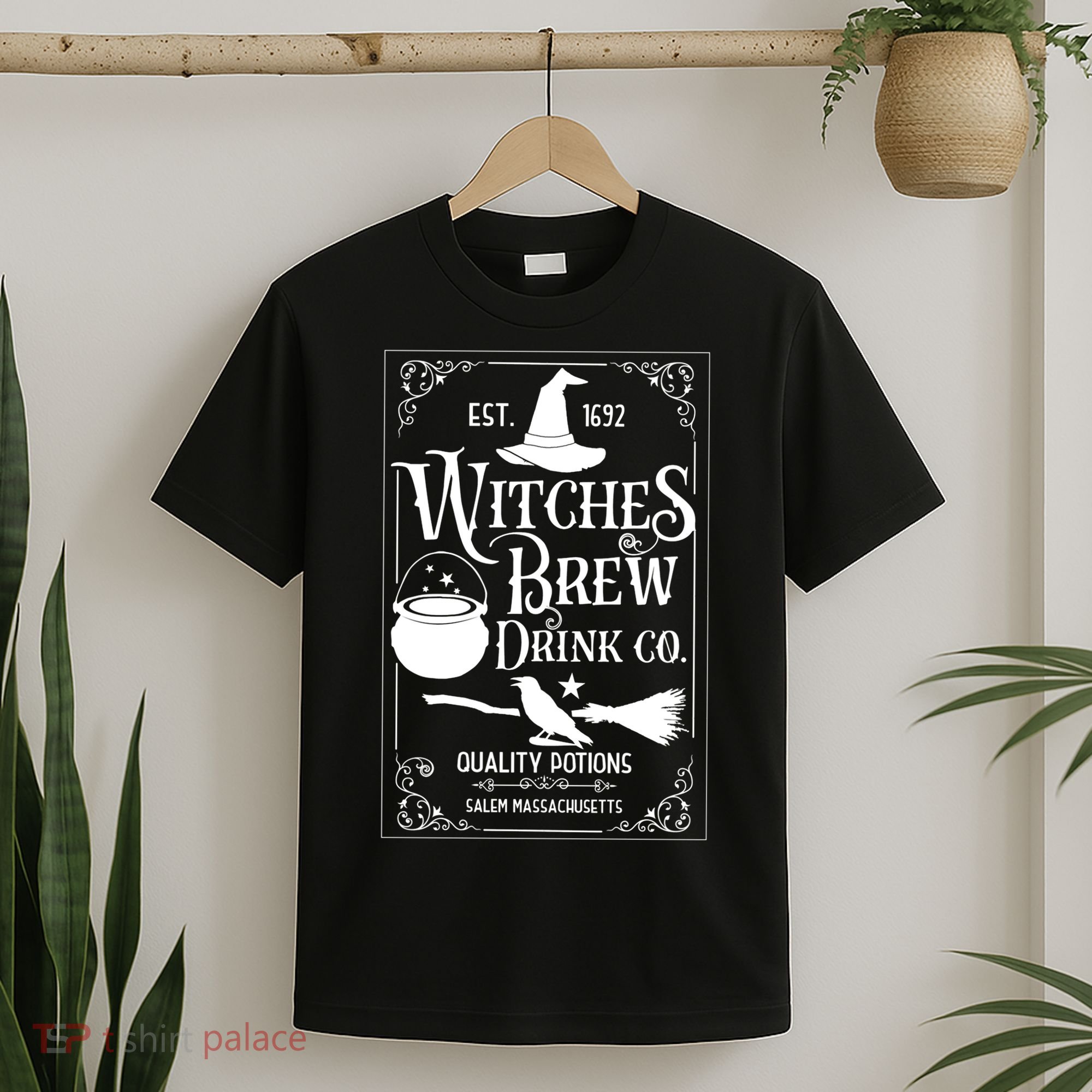 Salem Witch 1692 Witches Brew Drink Funny Witchy Halloween T-Shirt