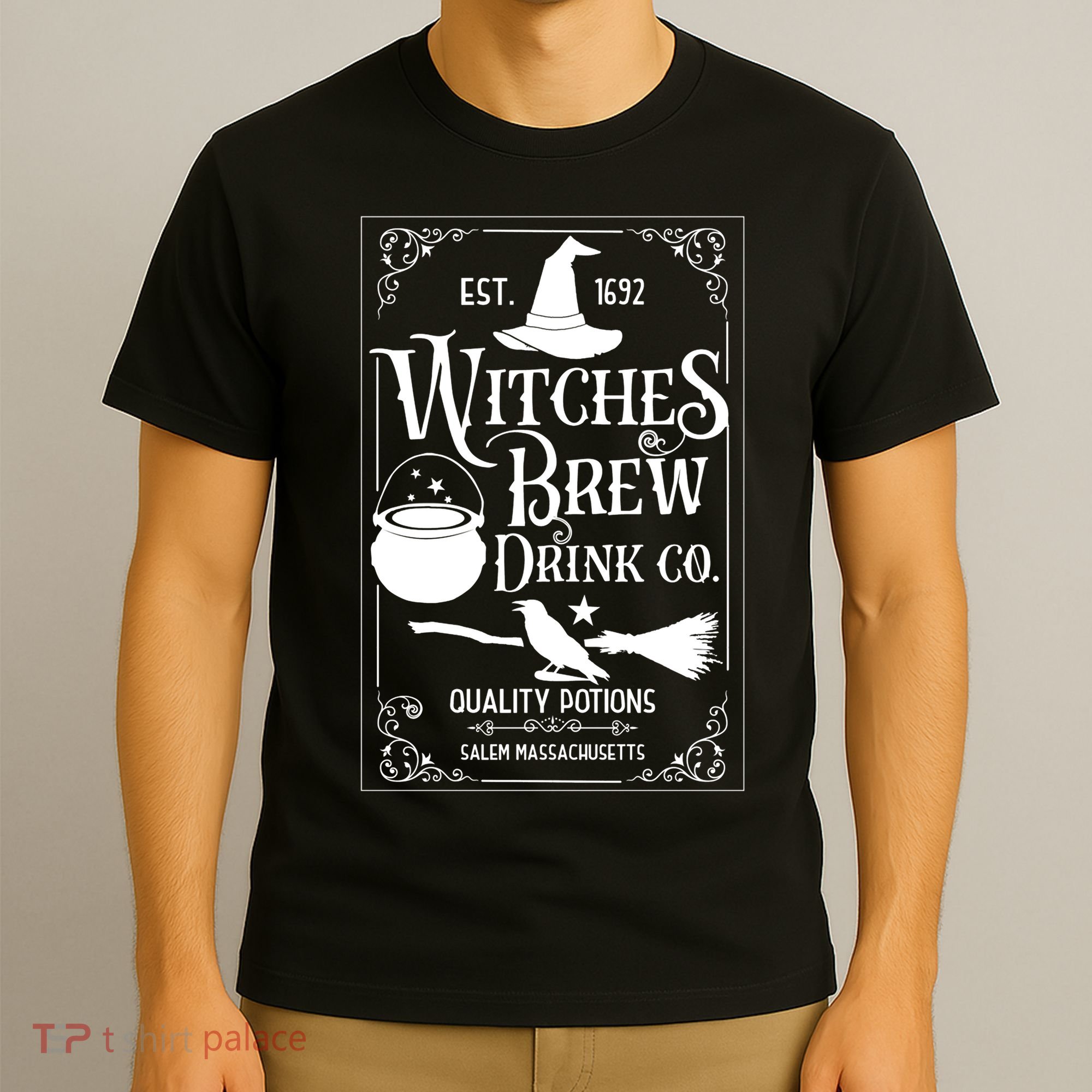 Salem Witch 1692 Witches Brew Drink Funny Witchy Halloween T-Shirt