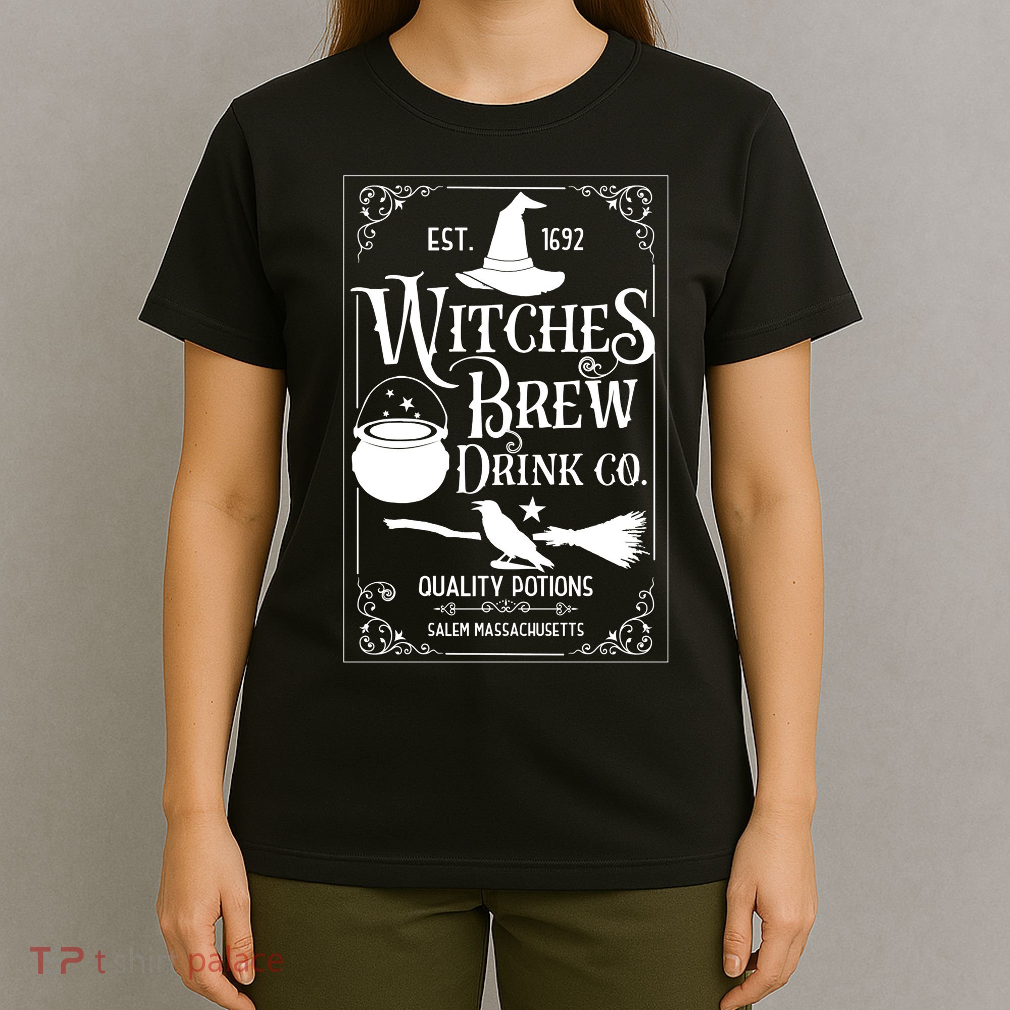 Salem Witch 1692 Witches Brew Drink Funny Witchy Halloween T-Shirt