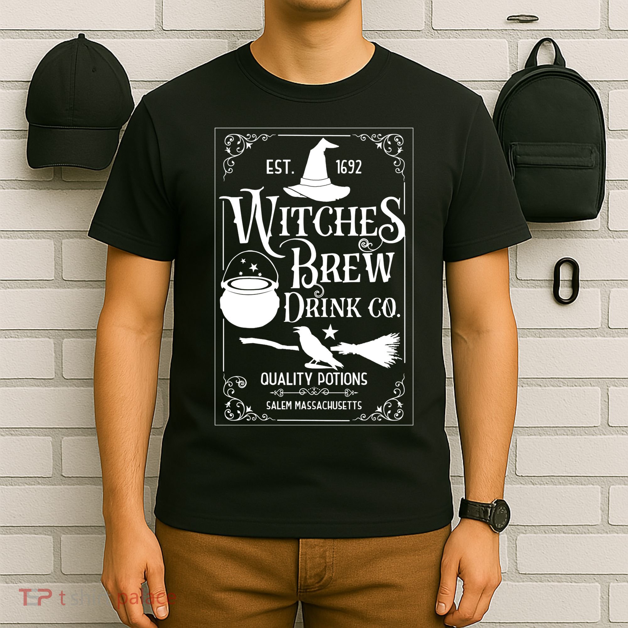 Salem Witch 1692 Witches Brew Drink Funny Witchy Halloween T-Shirt