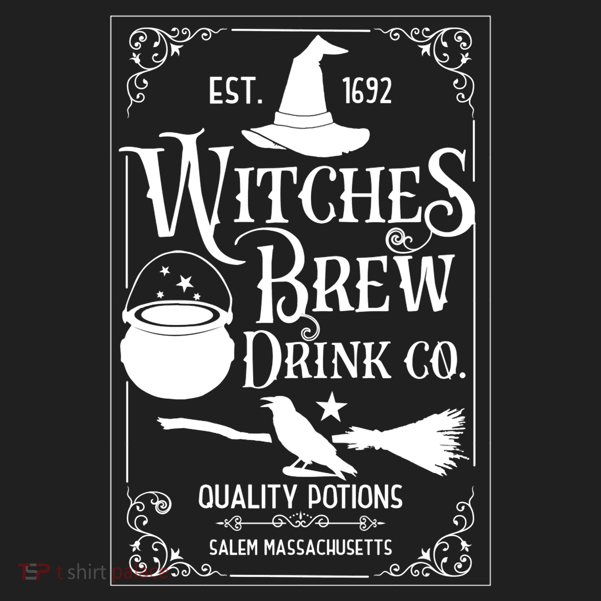 Salem Witch 1692 Witches Brew Drink Funny Witchy Halloween Hat