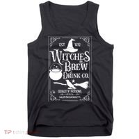 Salem Witch 1692 Witches Brew Drink Funny Witchy Halloween Tank Top thumb 0
