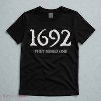Salem Witch 1692 They Missed One Halloween Massachusetts Witch Trials Season T-Shirt thumb 5