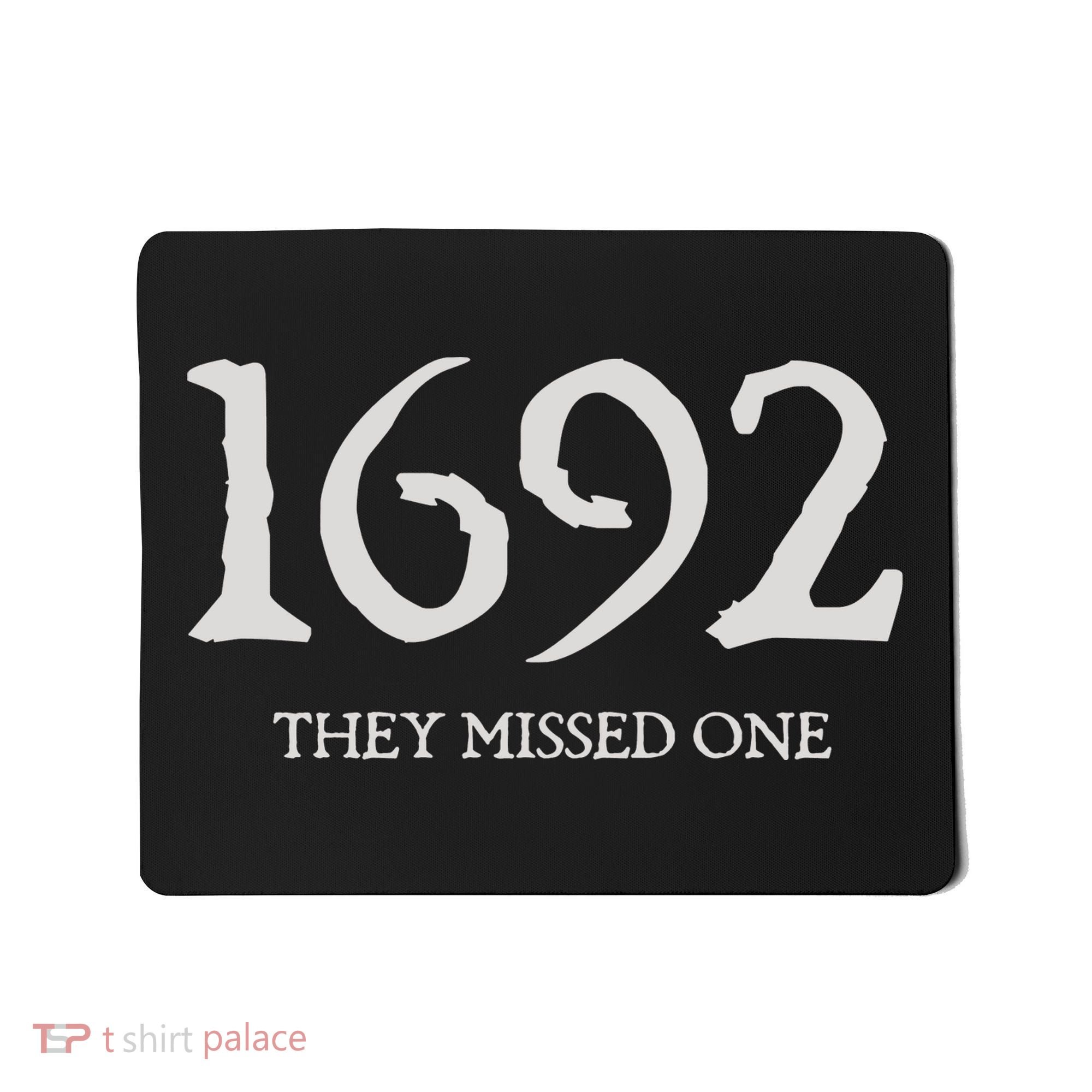 Salem Witch 1692 They Missed One Halloween Massachusetts Witch Trials Season Mousepad