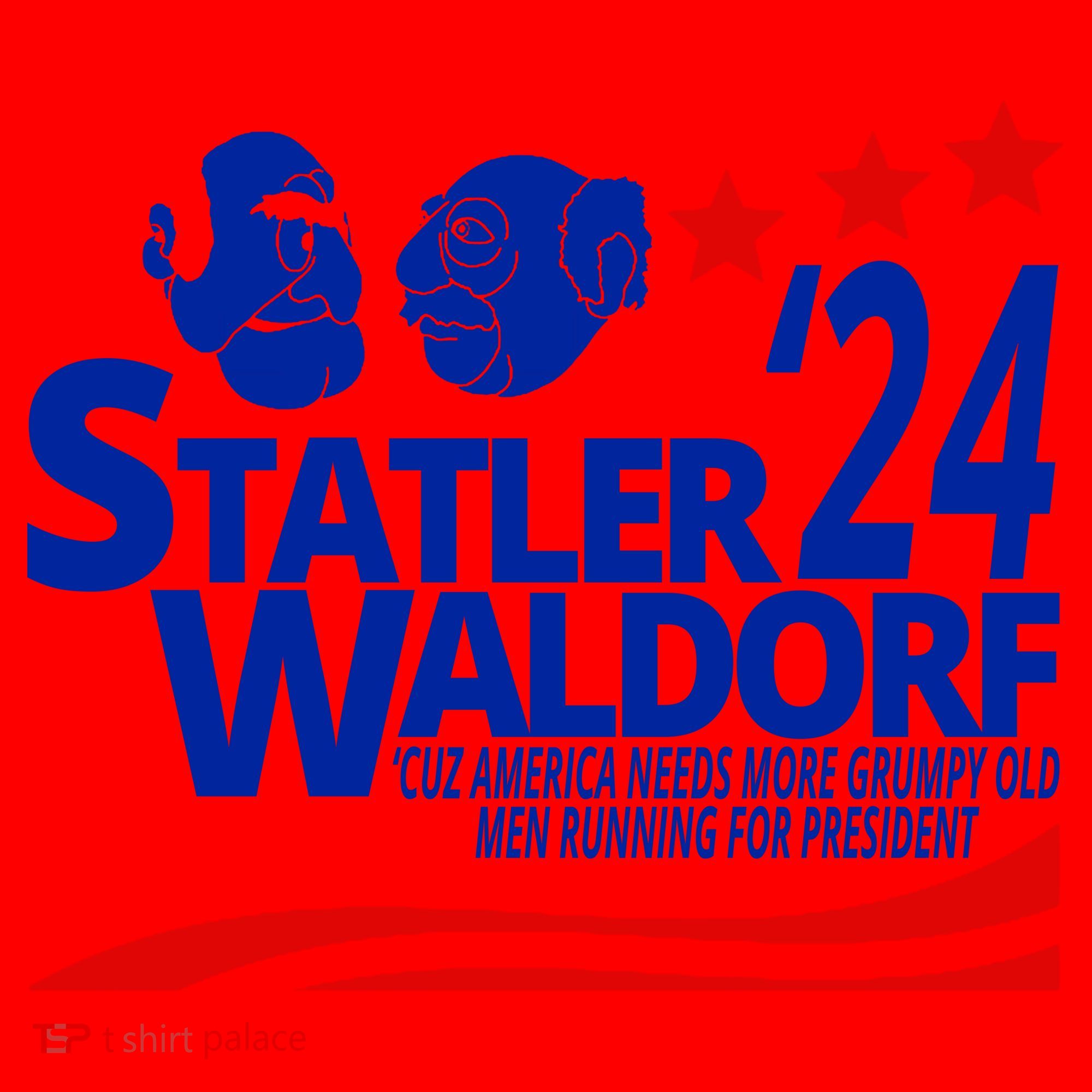 Statler Waldorf 2024 Funny President Santa Hat
