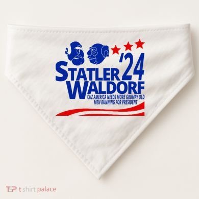 Statler Waldorf 2024 Funny President USA-Made Doggie Bandana