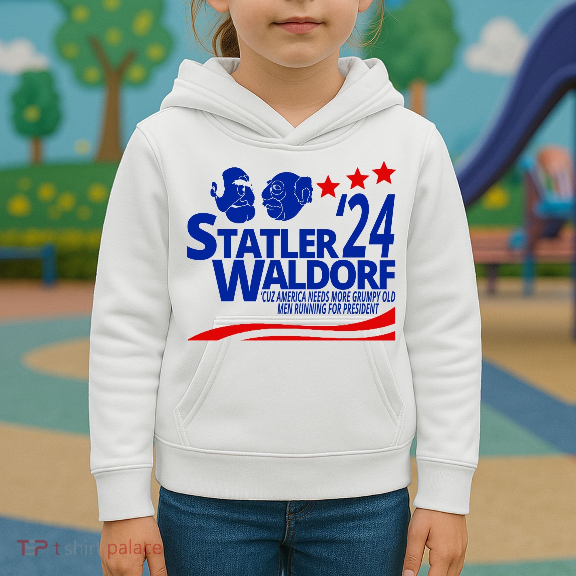 Statler Waldorf 2024 Funny President Kids Hoodie