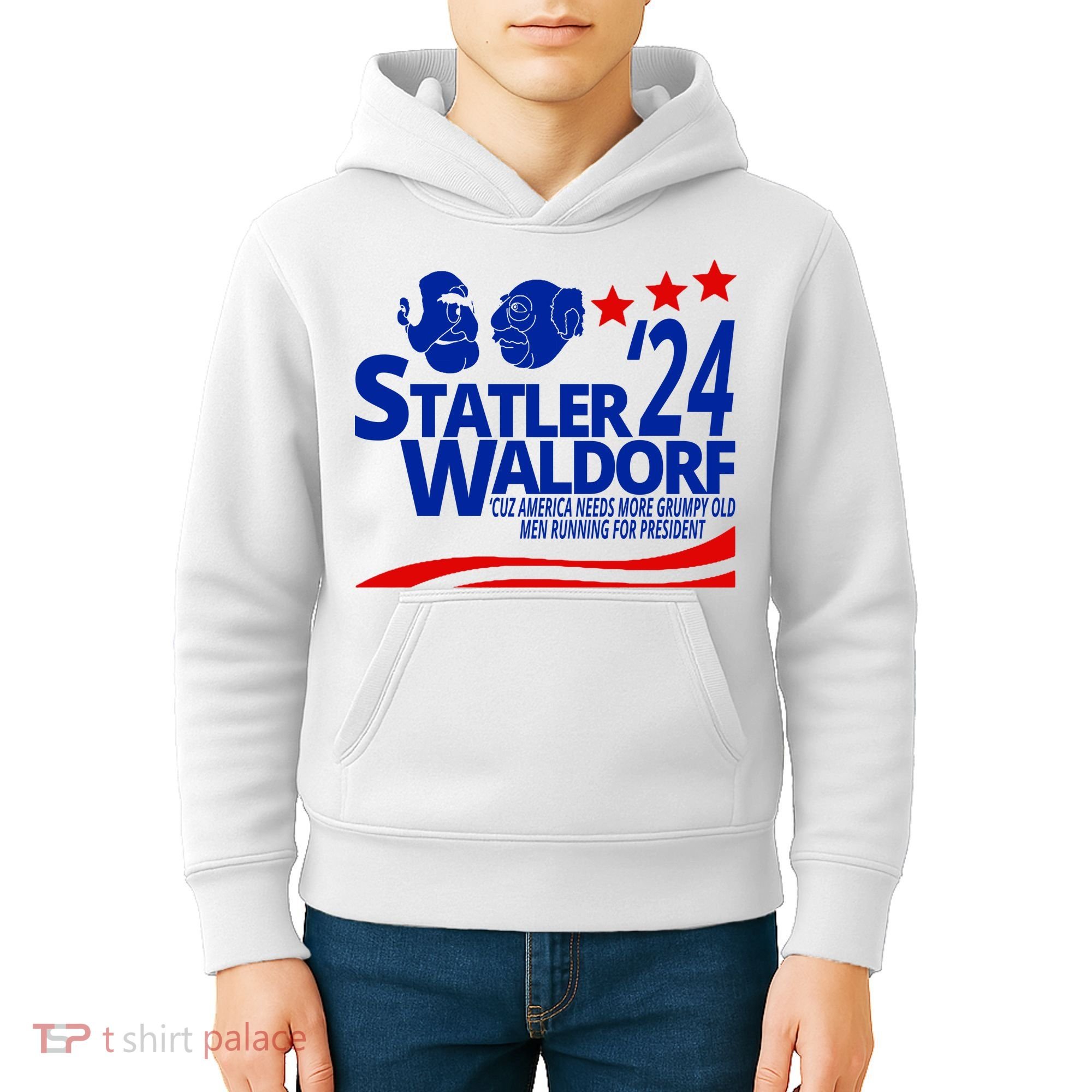 Statler Waldorf 2024 Funny President Kids Hoodie