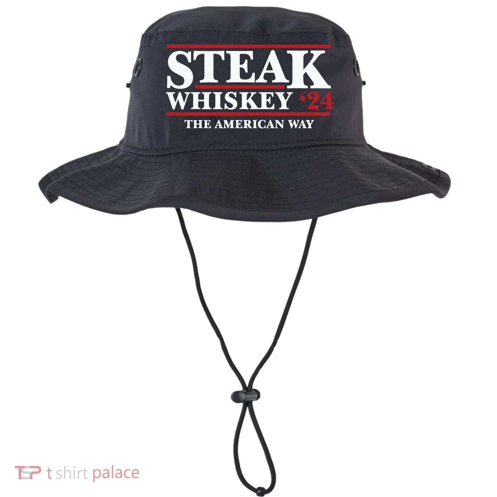 Steak Whiskey 24 The American Way Bucket Hat