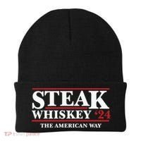 Steak Whiskey 24 The American Way Beanie thumb 0