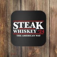 Steak Whiskey 24 The American Way Coaster thumb 0