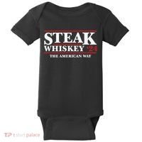 Steak Whiskey 24 The American Way Baby Bodysuit thumb 0