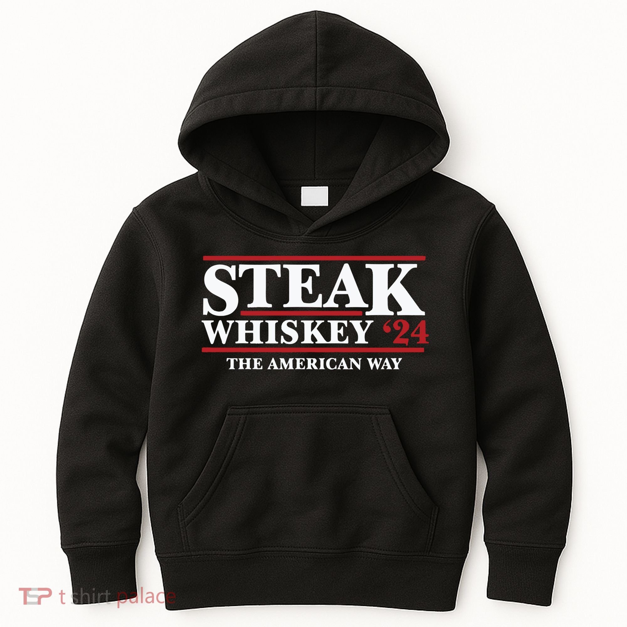 Steak Whiskey 24 The American Way Kids Hoodie